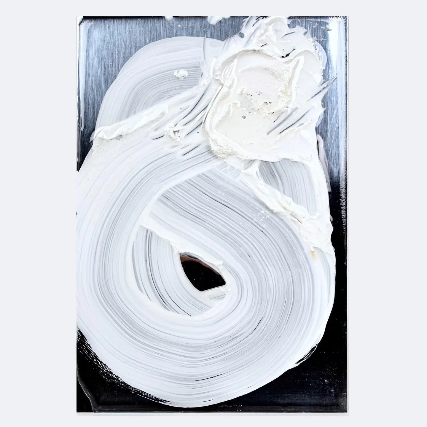 Opera 12 (2025) - Original Contemporary Abstract Painting by UltraStruttura | Olio su tela | 84 x 62 inches