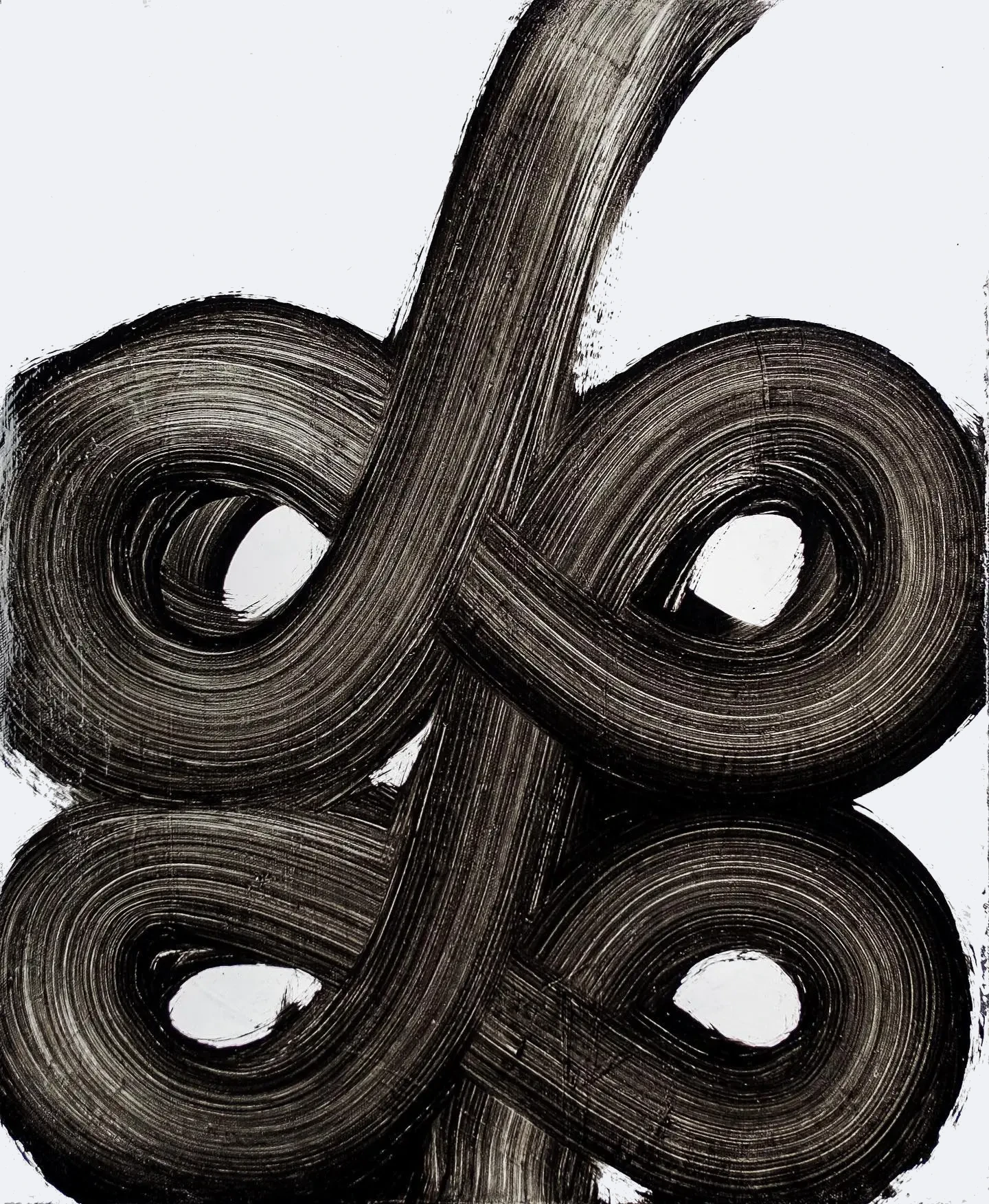 Opera 18 (2025) - Original Contemporary Abstract Painting by UltraStruttura | Olio su tela | 84 x 62 inches